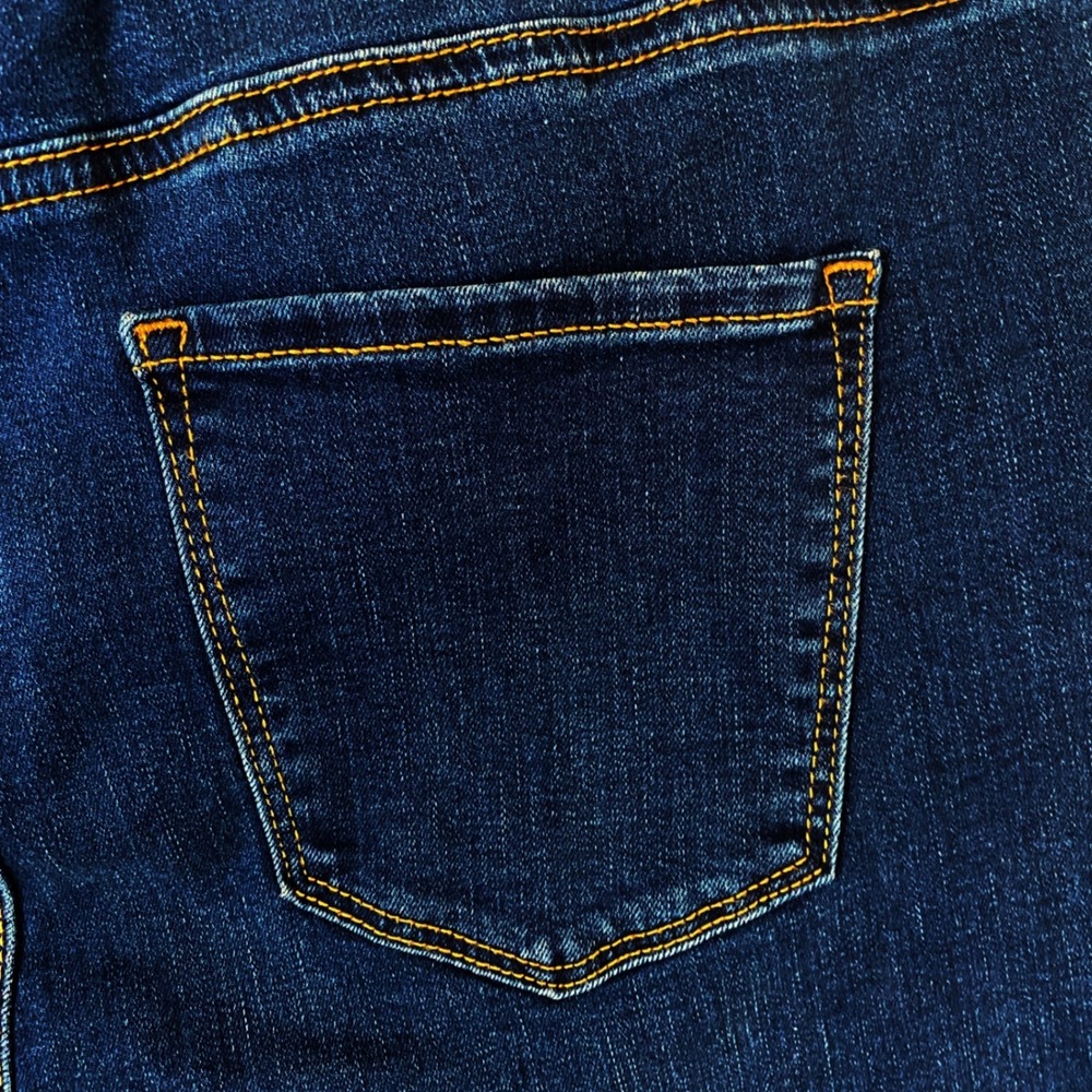 Talbots Women Petite High Waist Skinny Leg Jeggings Crop Jeans Dark Wash Sz 10P - Picture 4 of 10